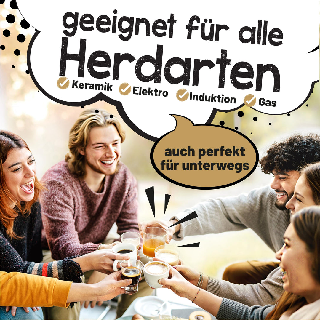 Espressokocher Edelstahl 6 Tassen 300 ml für alle Herdarten - Bild 6