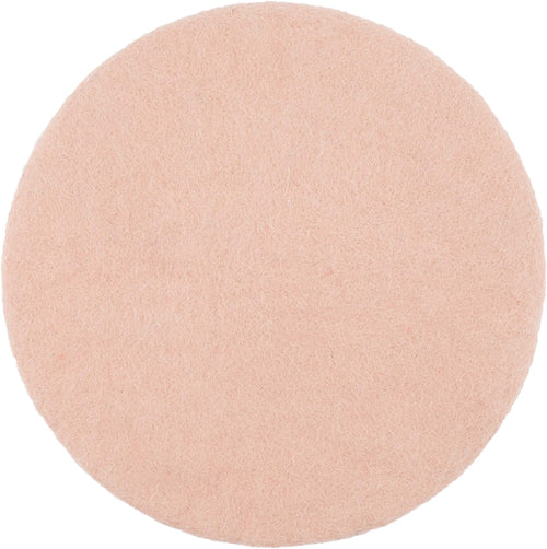 Sitzauflage rund Filz 100% Schurwolle 36 cm Rosa beidseitig