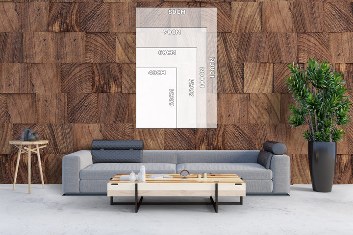 Leinwandbild Klavier Monochrom Blau 80x60 cm Echtholzrahmen - Bild 8