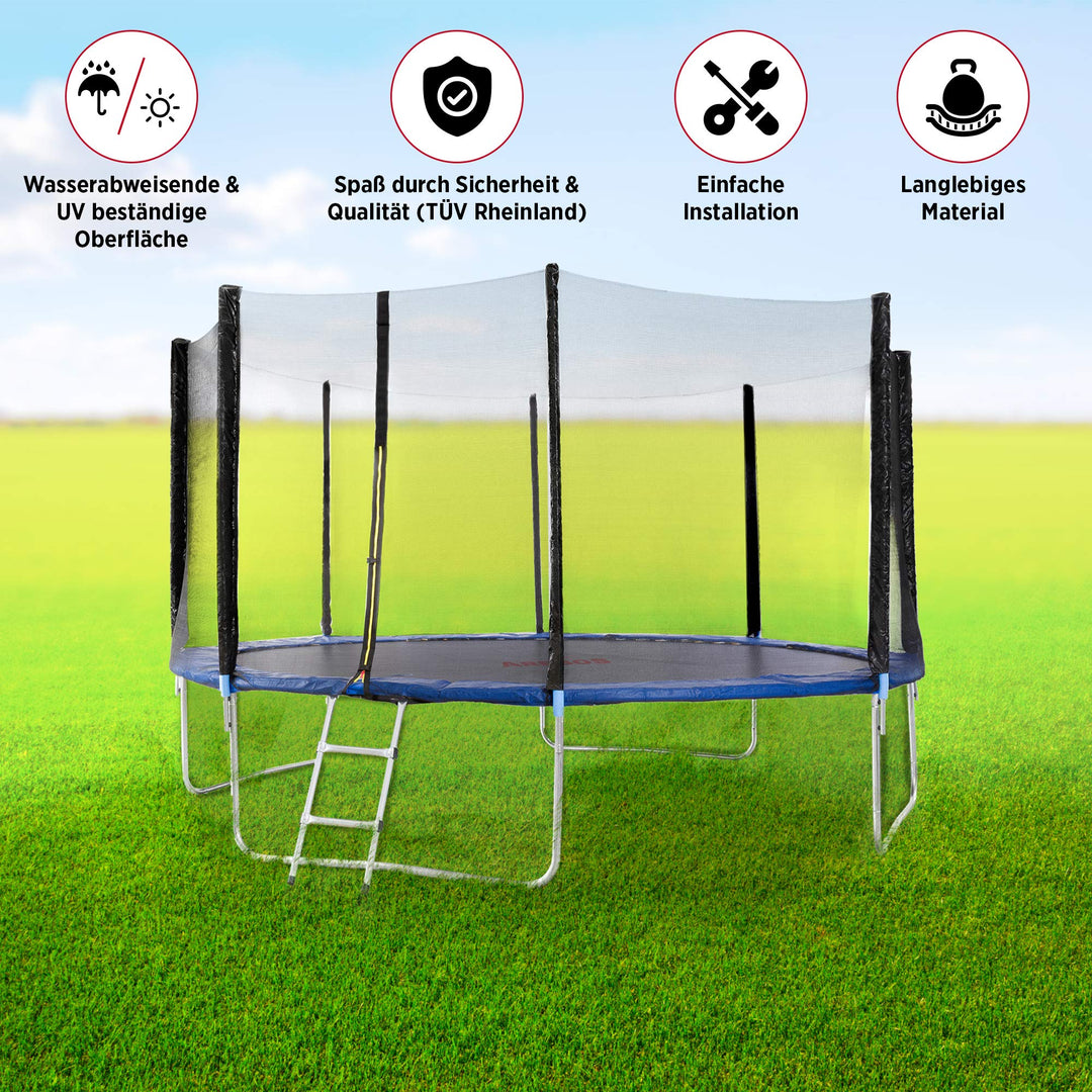 Trampolin Randabdeckung Ø 487 cm Blau UV-resistent 20 mm EPE-Schaum - Bild 3