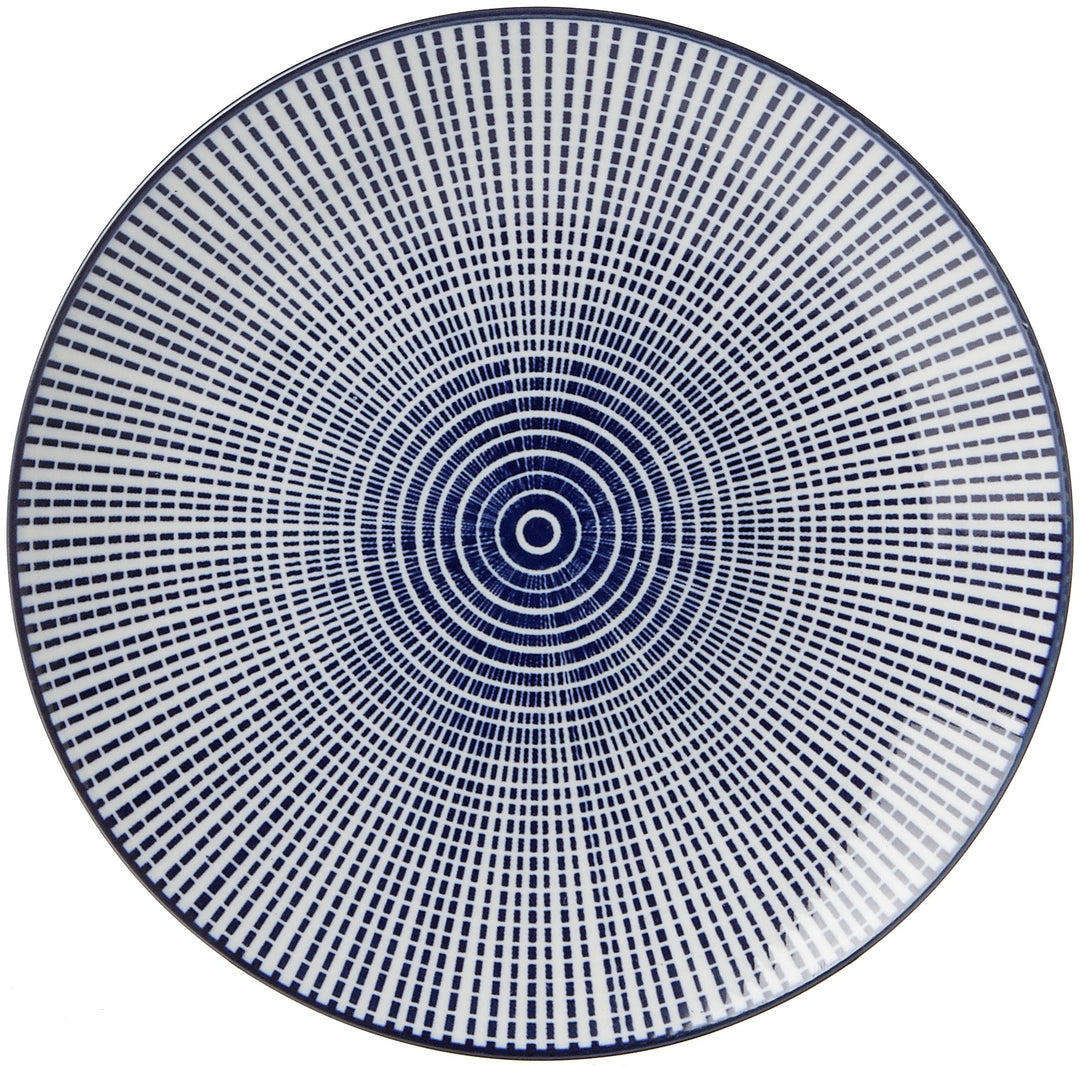 Speiseteller Set Porzellan 4-teilig Blau-Weiss 26,5 cm Royal Makoto - Bild 2
