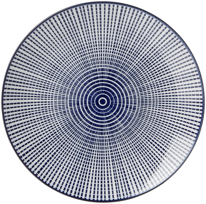 Speiseteller Set Porzellan 4-teilig Blau-Weiss 26,5 cm Royal Makoto - Bild 2