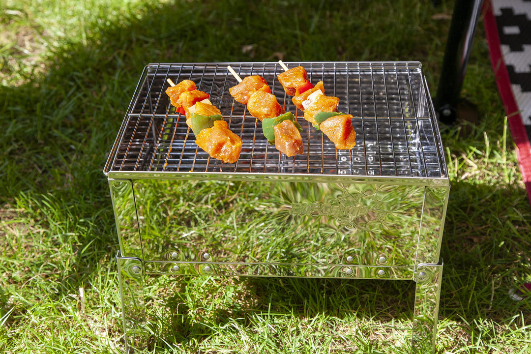 Campinggrill Edelstahl klappbar 33x22,5x27,5 cm für Reisen - Bild 11