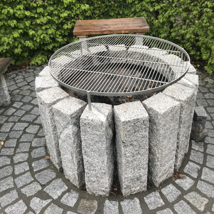 Grillrost rund Edelstahl 90 cm mit 3 Ösen für Schwenkgrill - Bild 7