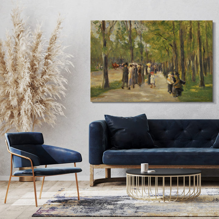 Leinwandbild Max Liebermann Allee im Tiergarten 80x60 cm - Bild 2