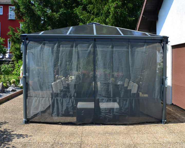 Mosquito-Netz Pavillon Palermo 3000/3600 Grau 360x217 cm - Bild 4