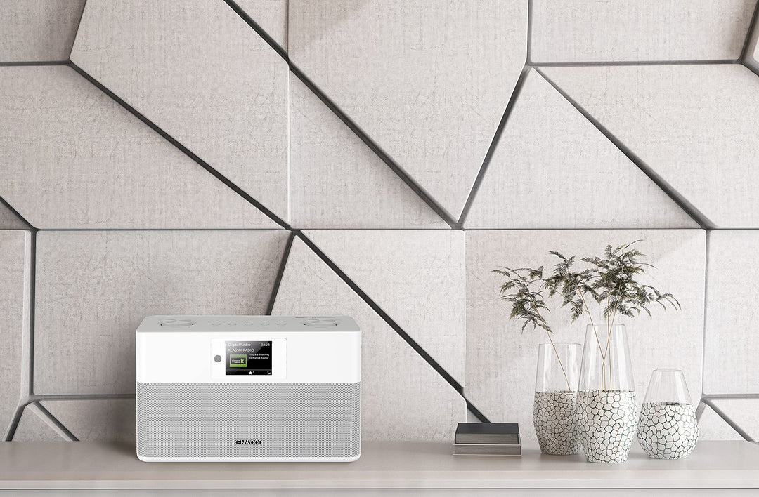 Stereo-Kompaktradio DAB+ Bluetooth 2x10W mit Wecker, weiss - Bild 7