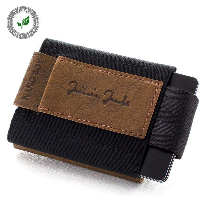 Slim Wallet Vegan mit Münzfach 13 Karten Kreditkartenformat - Bild 3