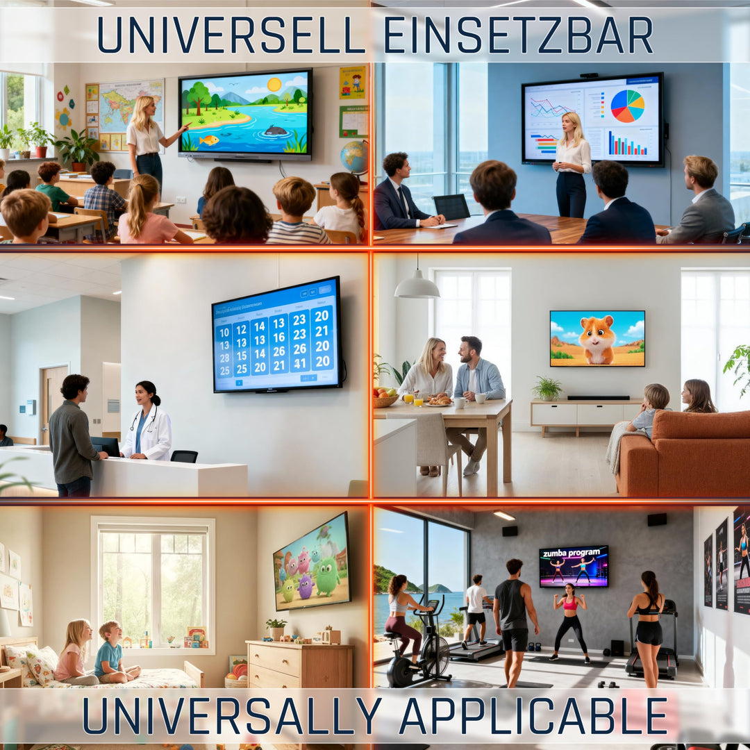 TV Wandhalterung schwenkbar neigbar 40-75 Zoll bis 95 kg VESA 400x400 - Bild 7