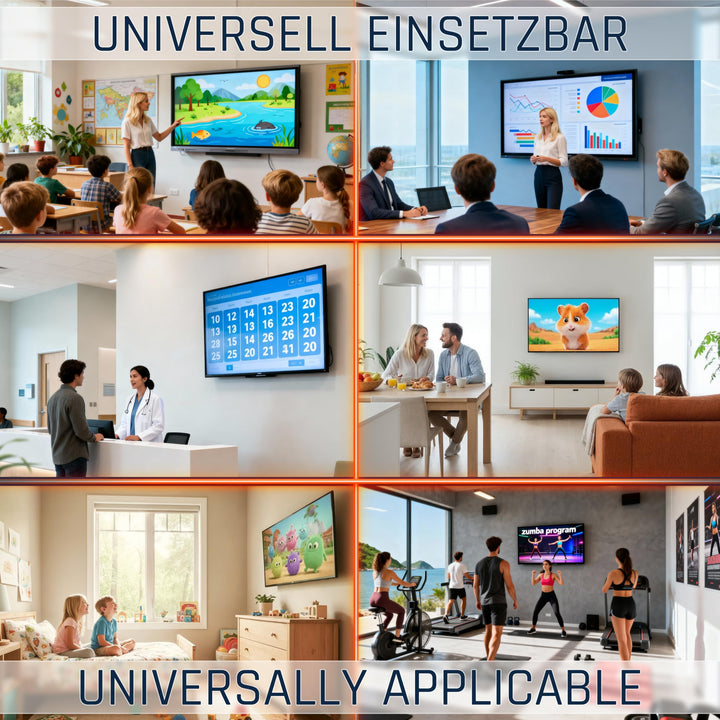 TV Wandhalterung schwenkbar neigbar 40-75 Zoll bis 95 kg VESA 400x400 - Bild 7