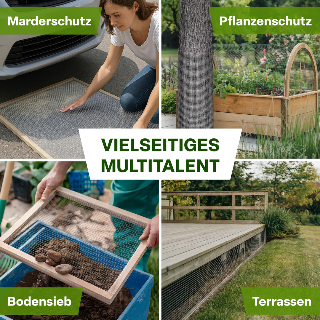 Drahtgitter feinmaschig verzinkt 1x10m Wühlmaus- &amp; Tierschutz - Bild 8