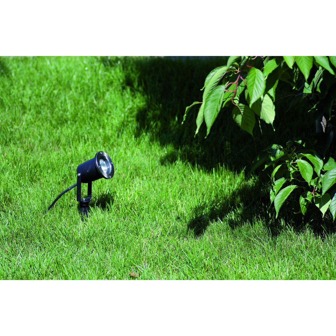 Garten-Erdspiessstrahler Aluminium GU10 IP65 schwarz 34 cm - Bild 4