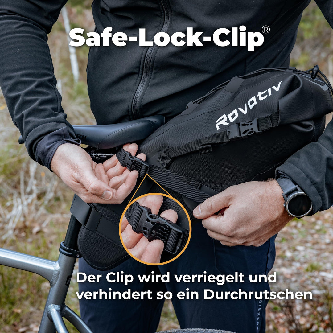 Bikepacking Satteltasche 10L wasserdicht für Gravelbike - Bild 5