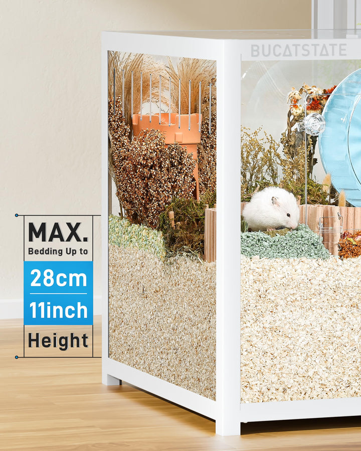 Hamsterkäfig XXL 120x60x62 cm Acryl 0,72 m² für Nager - Bild 5