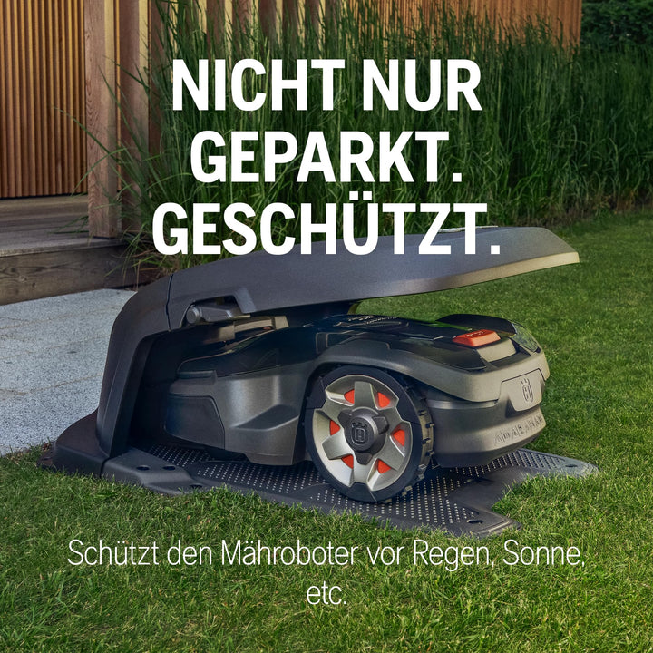 Mähroboter-Garage für Husqvarna Automower 300/400-Serie, klappbares Dach - Bild 7