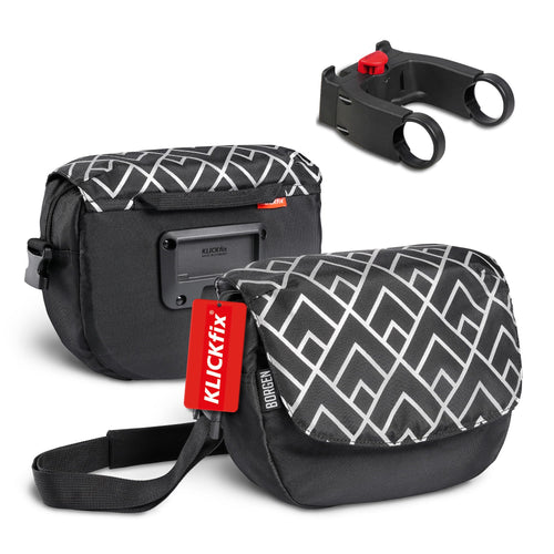 Lenkertasche Fahrrad KLICKfix 5 L wasserabweisend mit Reflektor