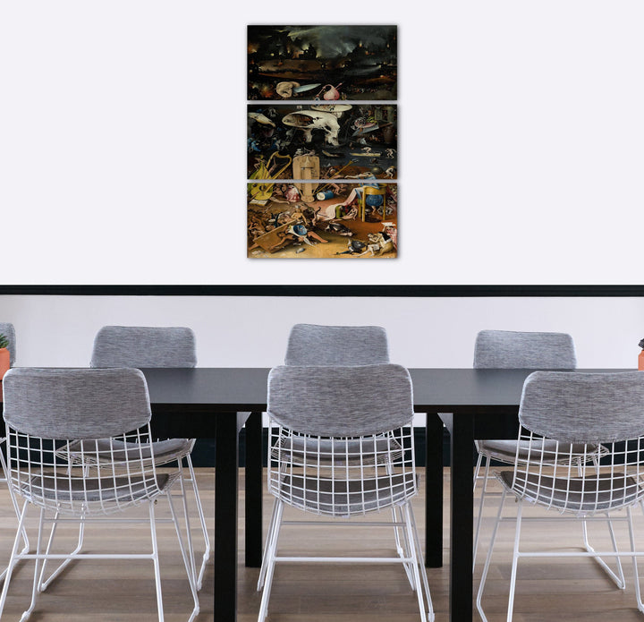 Leinwandbild 3-teilig Garten der Lüste Bosch 80x120cm - Bild 6