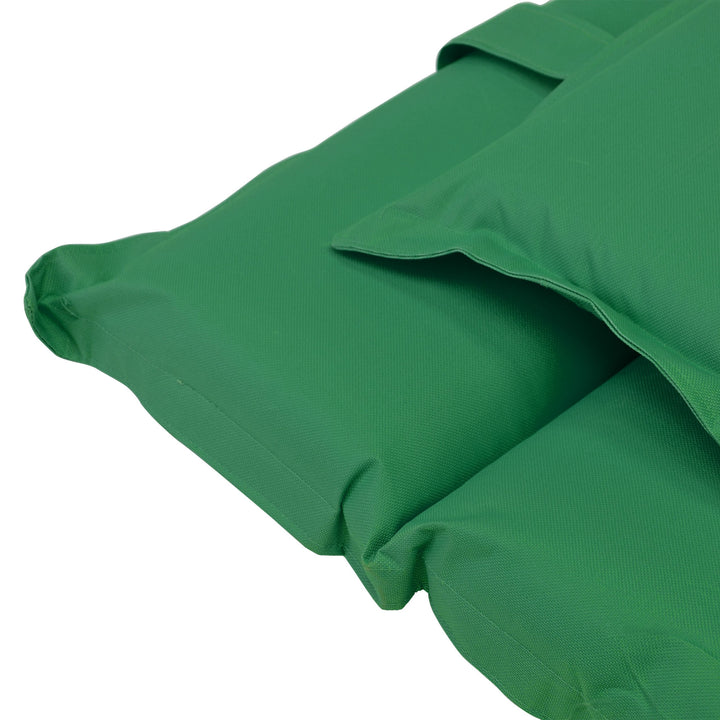 Sonnenliegen-Auflage 2er-Set Strukturpolyester 190x60cm dunkelgrün - Bild 2