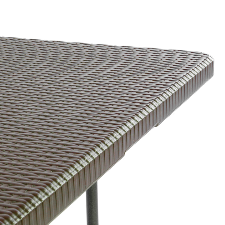 Klapptisch Rattan-Optik 180x75 cm klappbar bis 170 kg - Bild 3