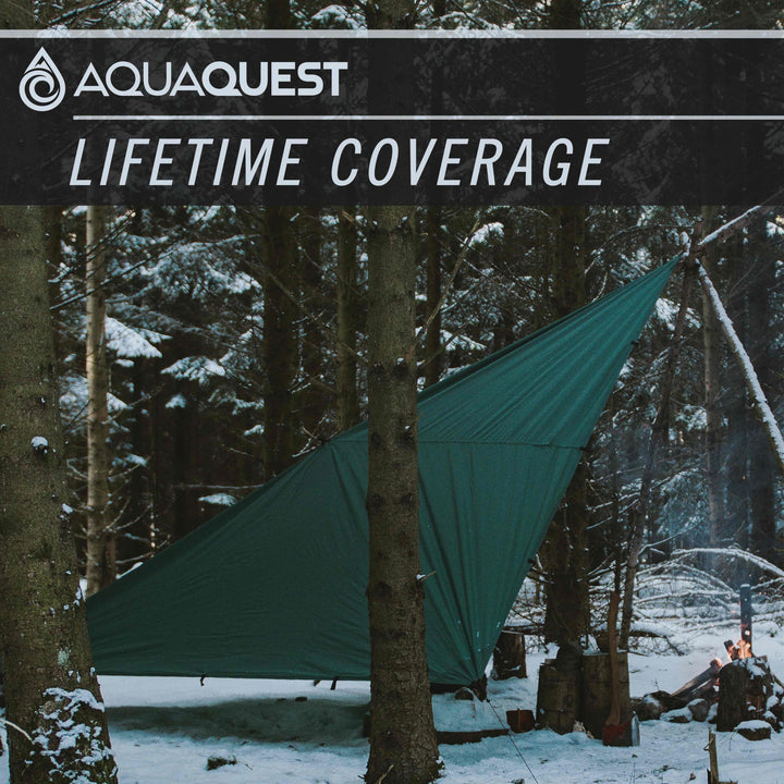 Camping-Tarp wasserdicht 3x2m ultraleicht für 2 Personen grün - Bild 6