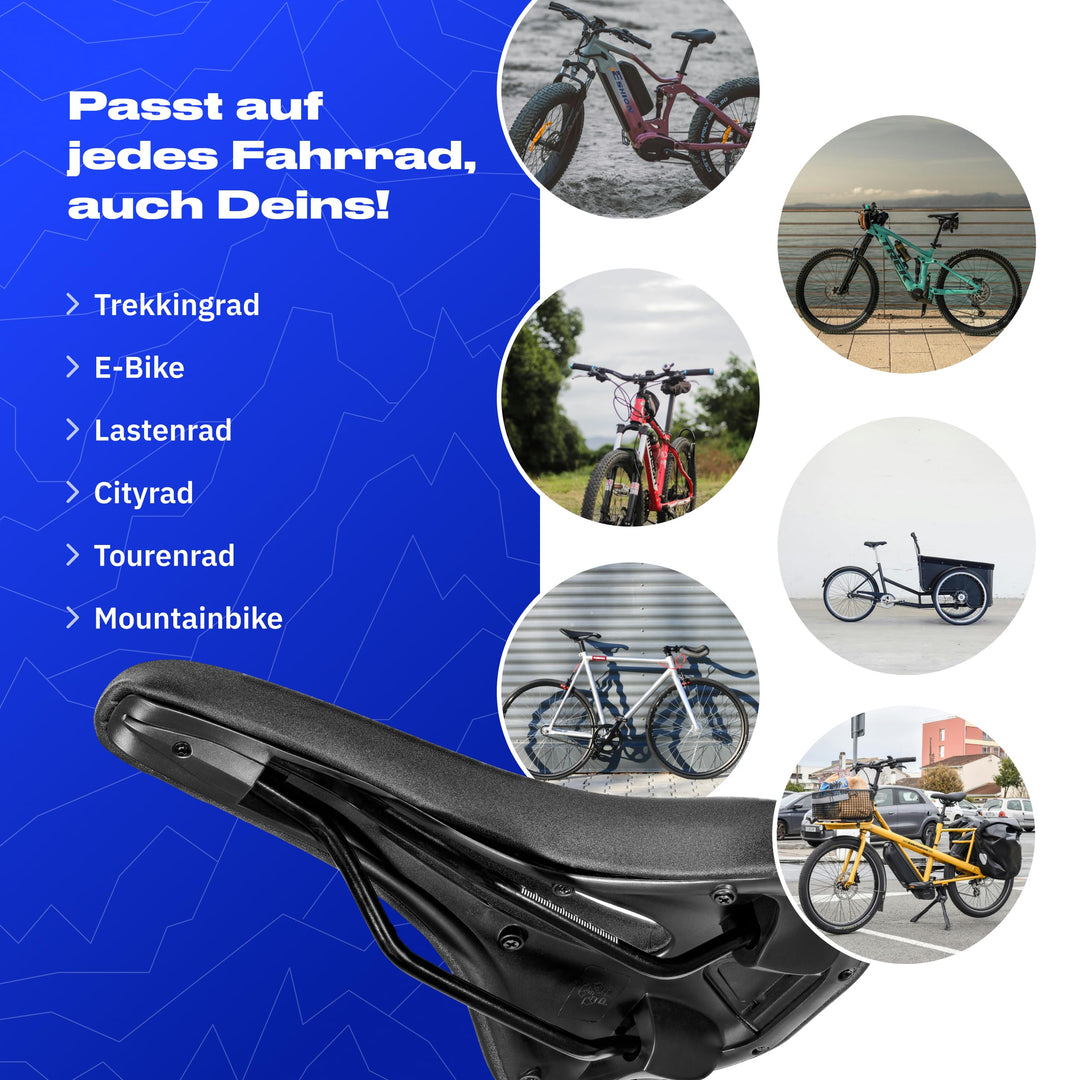 Fahrradsattel ergonomisch Race+ 3D Memory Foam für Sport-Sitzhaltung - Bild 6