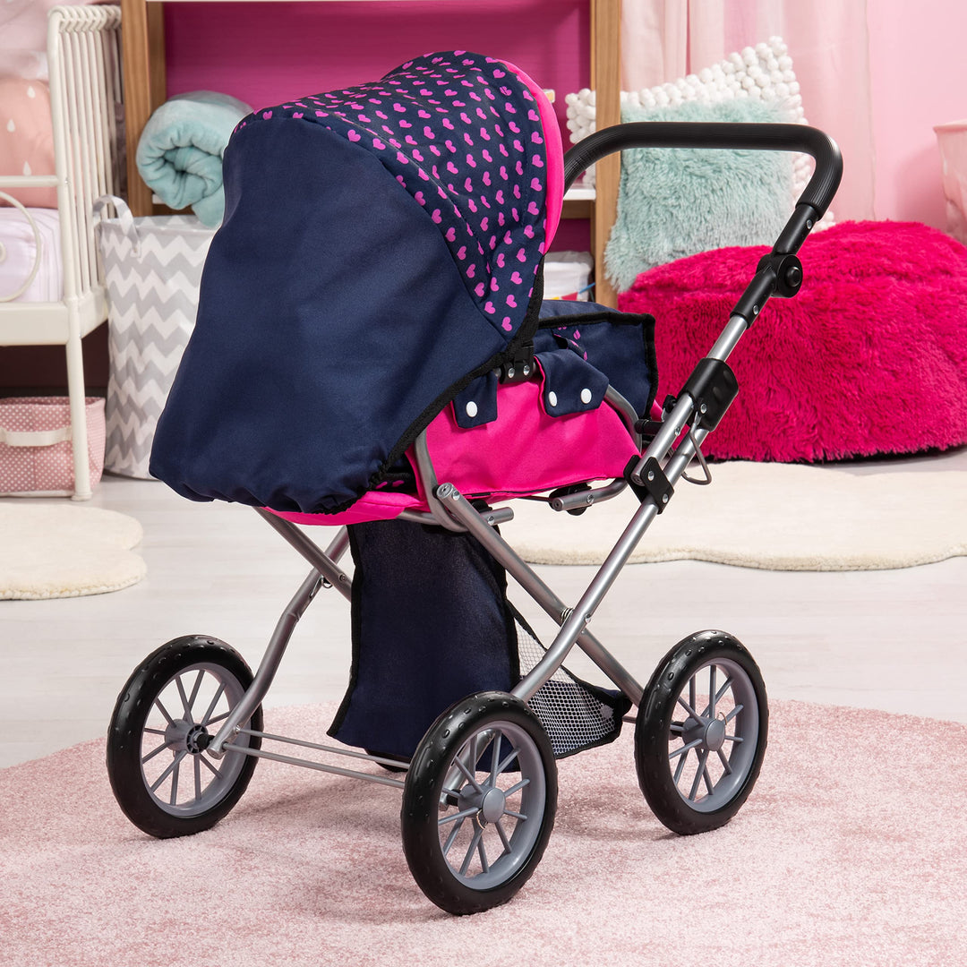 Kombi-Puppenwagen Einhorn 2-in-1 mit Tragetasche höhenverstellbar - Bild 2
