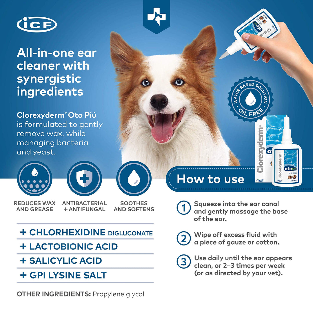 Ohrreiniger Hund &amp; Katze saurer pH Malassezien 2 x 150 ml - Bild 3
