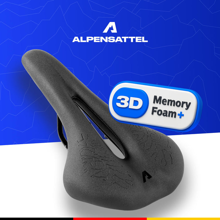 Fahrradsattel ergonomisch Race+ 3D Memory Foam für Sport-Sitzhaltung - Bild 2