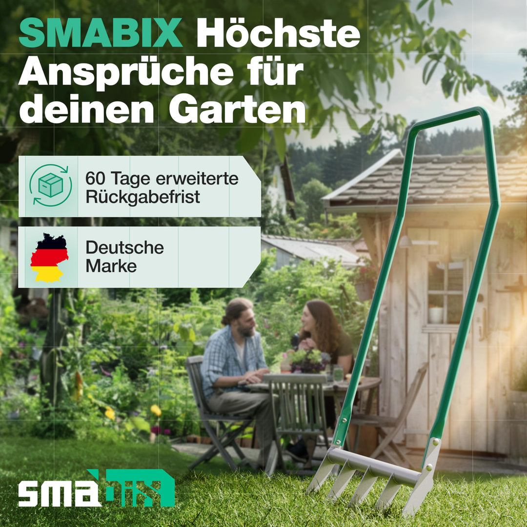 Doppelgrabegabel 5 Zinken Werkzeugstahl für Bodenlockerung - Bild 7