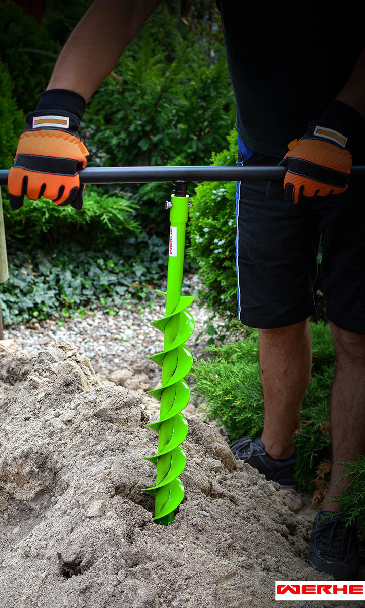 T-Griff Erdbohrer Stahl 56 cm mit 20 mm Aufnahme für Garten - Bild 6