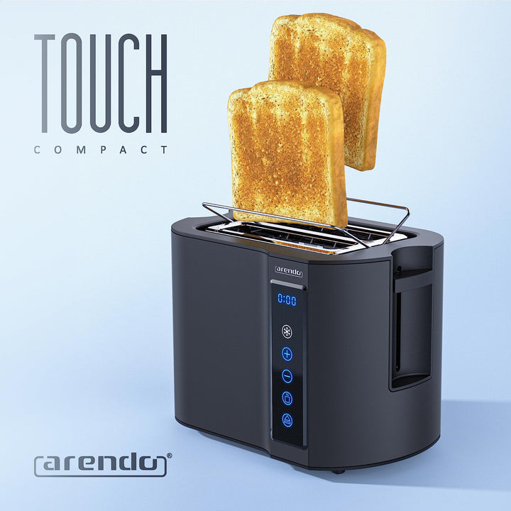 Toaster 2 Scheiben Edelstahl Touchpanel 800W mit Brötchenaufsatz 7 Bräunungsgrade - Bild 6
