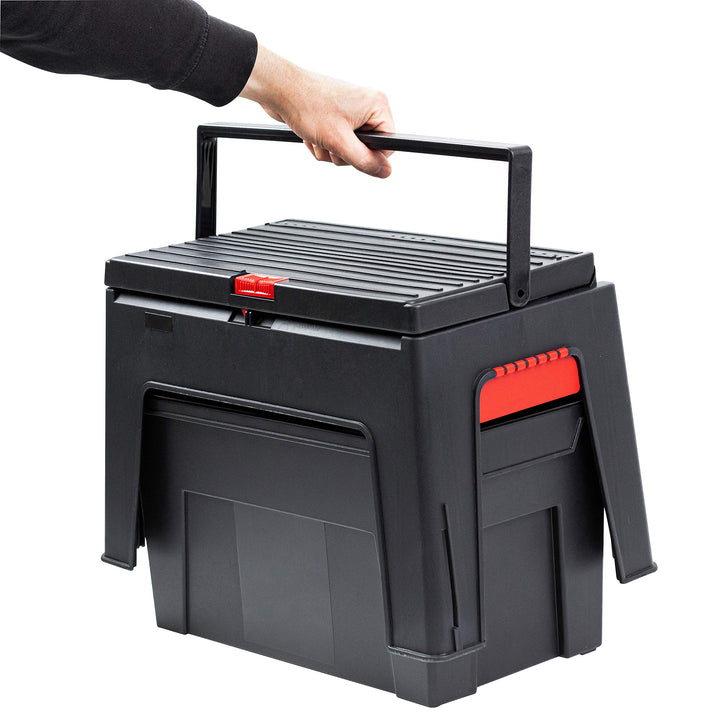 Tritthocker 3-in-1 mit Werkzeugkiste und Einsatz 150 kg PP - Bild 5