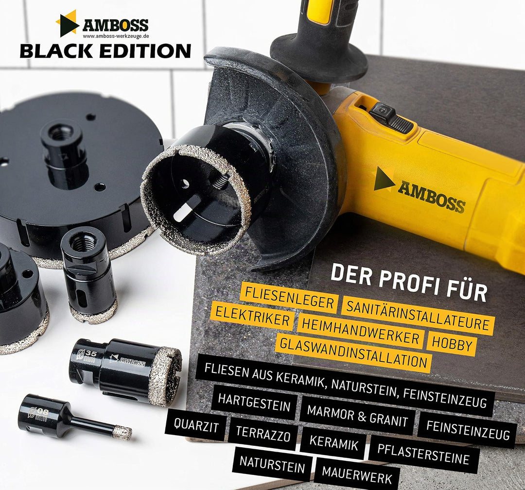 Diamant Bohrkronen Set 6-tlg. 20–68 mm M14 für Fliesen &amp; Granit - Bild 2