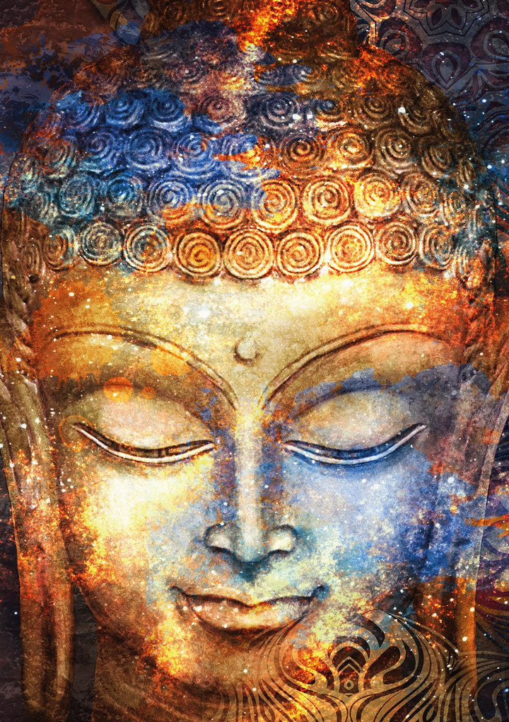 Puzzle Buddha-Kopf Aquarell 1000 Teile Made in Germany 68x48cm