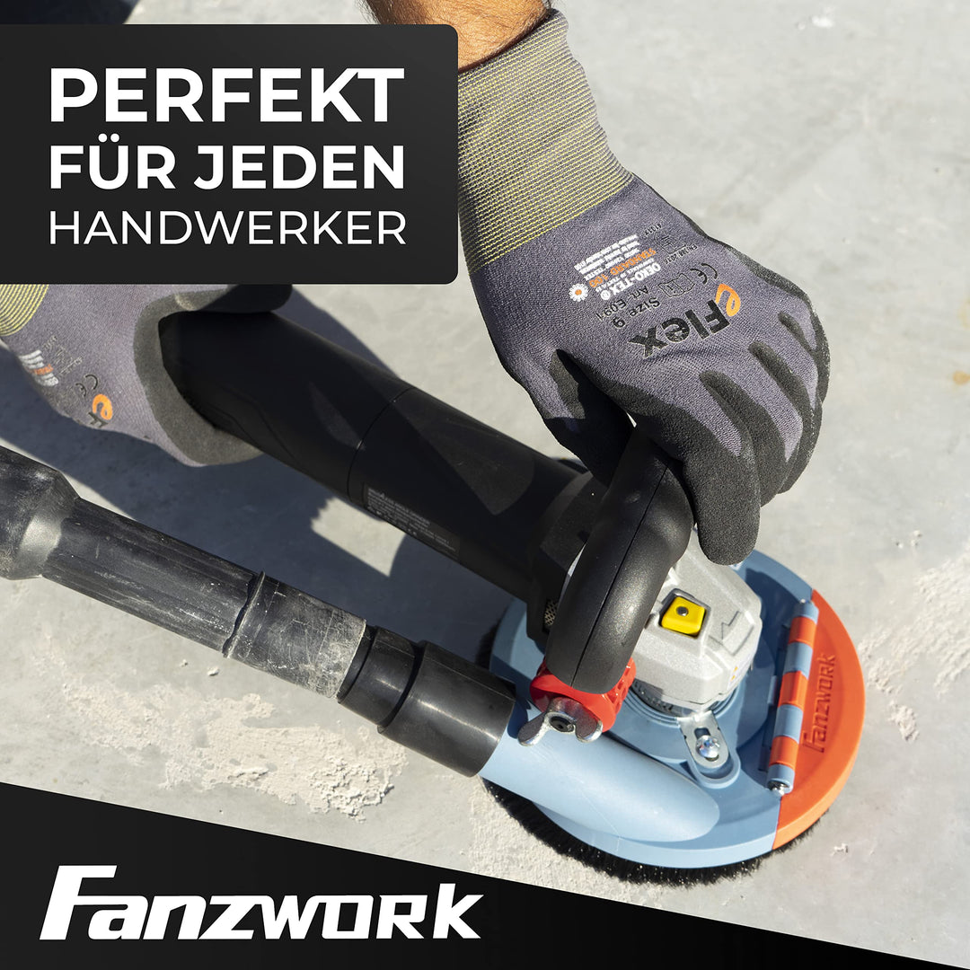 Absaughaube Winkelschleifer 125 mm mit Diamantschleiftopf für Beton - Bild 7