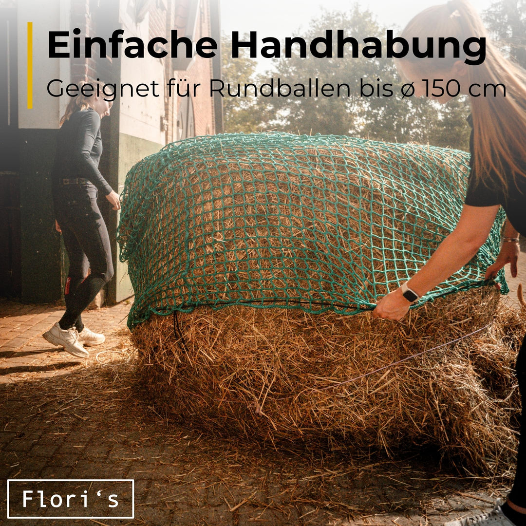 Heunetz Rundballen Pferd Polypropylen ø150cm Maschenweite 4,5cm - Bild 2