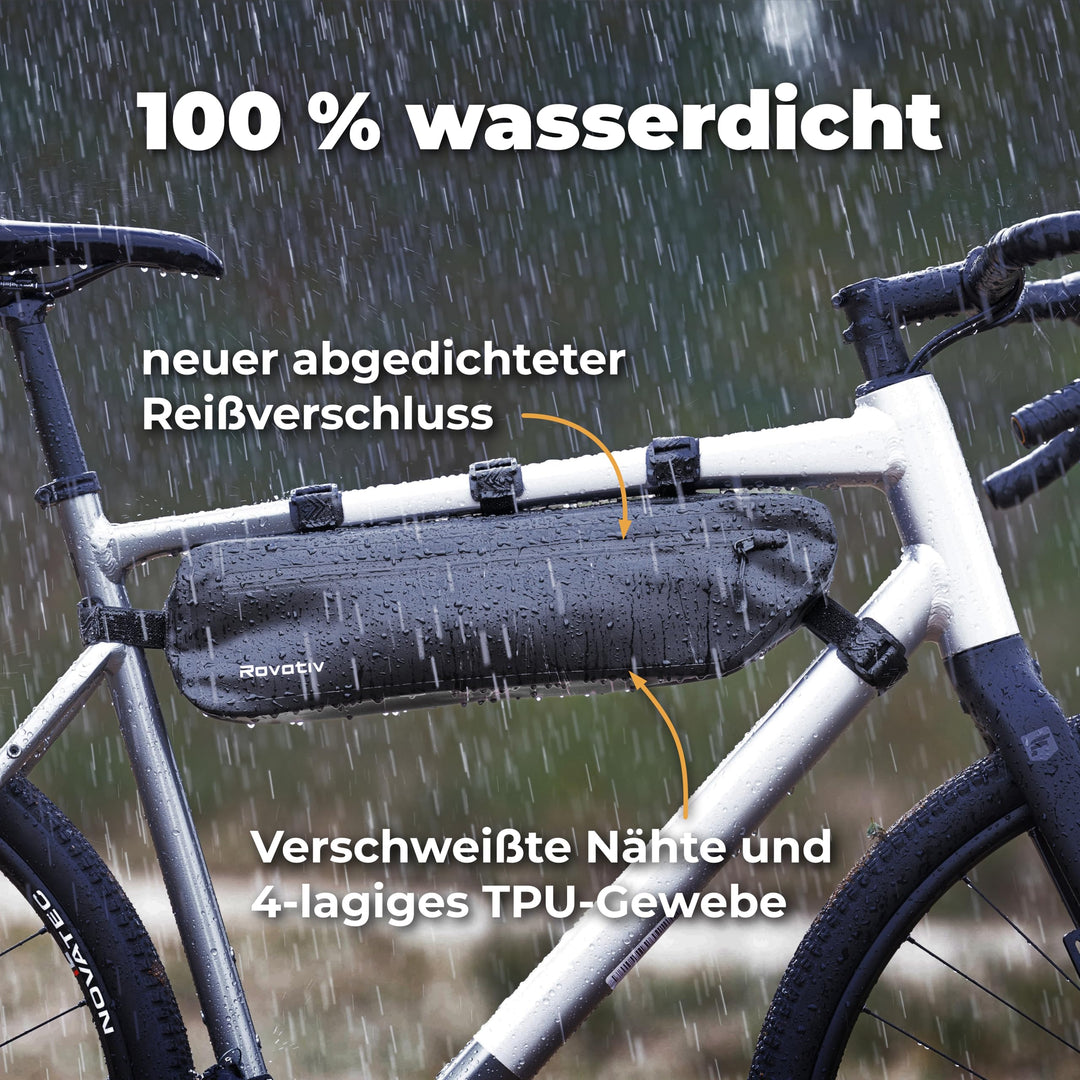 Bikepacking Rahmentasche 46cm TPU wasserdicht für Gravelbike - Bild 4