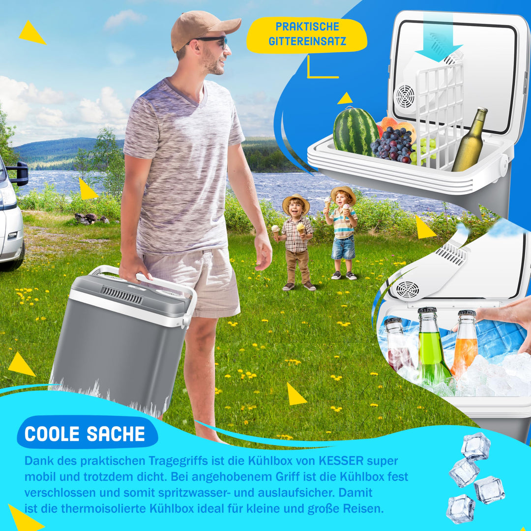 Kühlbox elektrisch 32 L Kühlen &amp; Wärmen 12V/230V ECO-Modus - Bild 3