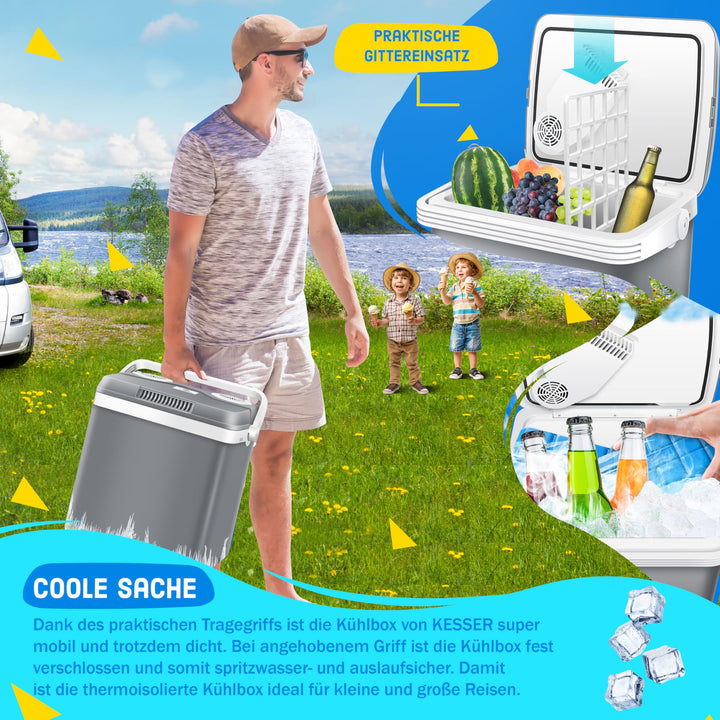 Kühlbox elektrisch 32 L Kühlen &amp; Wärmen 12V/230V ECO-Modus - Bild 3