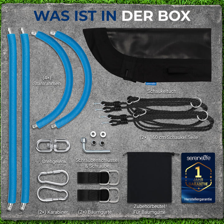 Nestschaukel oval 170 cm für 3 Personen bis 317 kg, 360°-Drehung - Bild 8