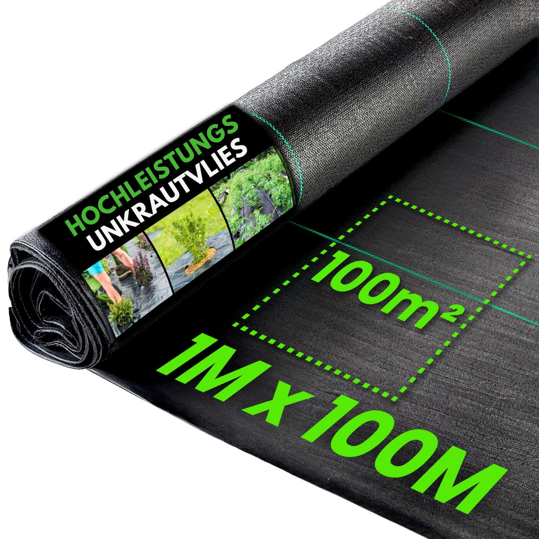 Unkrautvlies Polypropylen 100g/m² wasserdurchlässig 1x100m