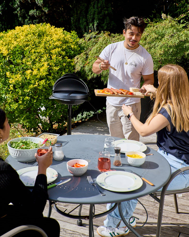 Elektrogrill 2-in-1 Stand &amp; Tisch rund 40 cm Ø Antihaft 2200W - Bild 2