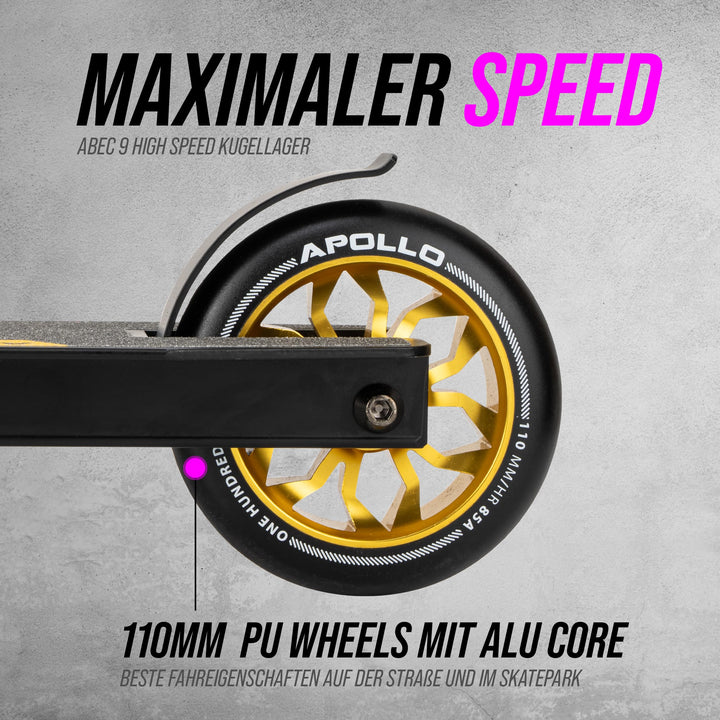 Stunt Scooter Aluminium 110mm Rollen ABEC-9 für Kinder ab 6 - Bild 3