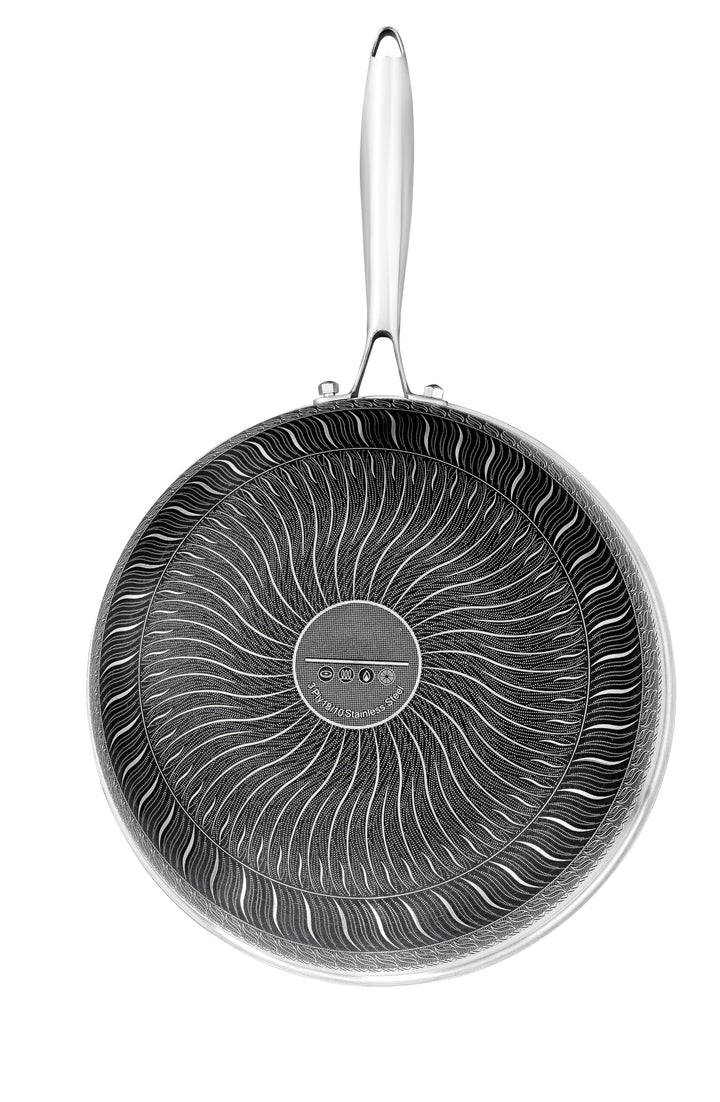 Wokpfanne Edelstahl Ø 30 cm mit Deckel, 6 L, Induktion, Antihaft - Bild 10