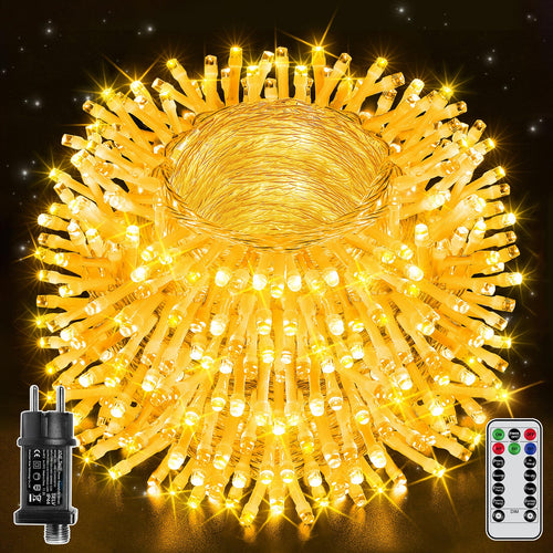Lichterkette Aussen 100m 1000 LED Warmweiss Dimmbar 8 Modi Timer