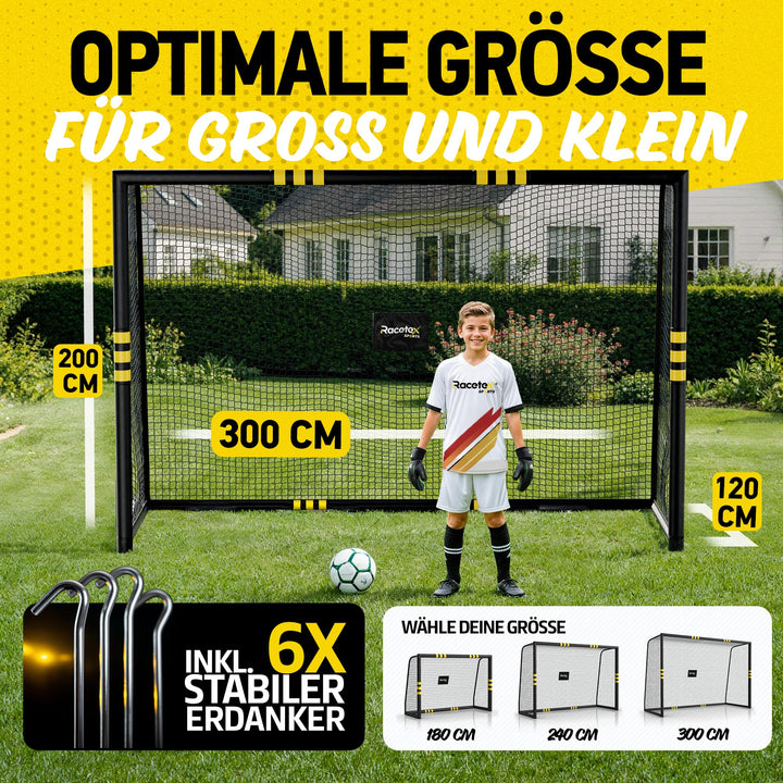 Fussballtor mit Torwand und Polsterung Anti-Rost für Garten - Bild 6