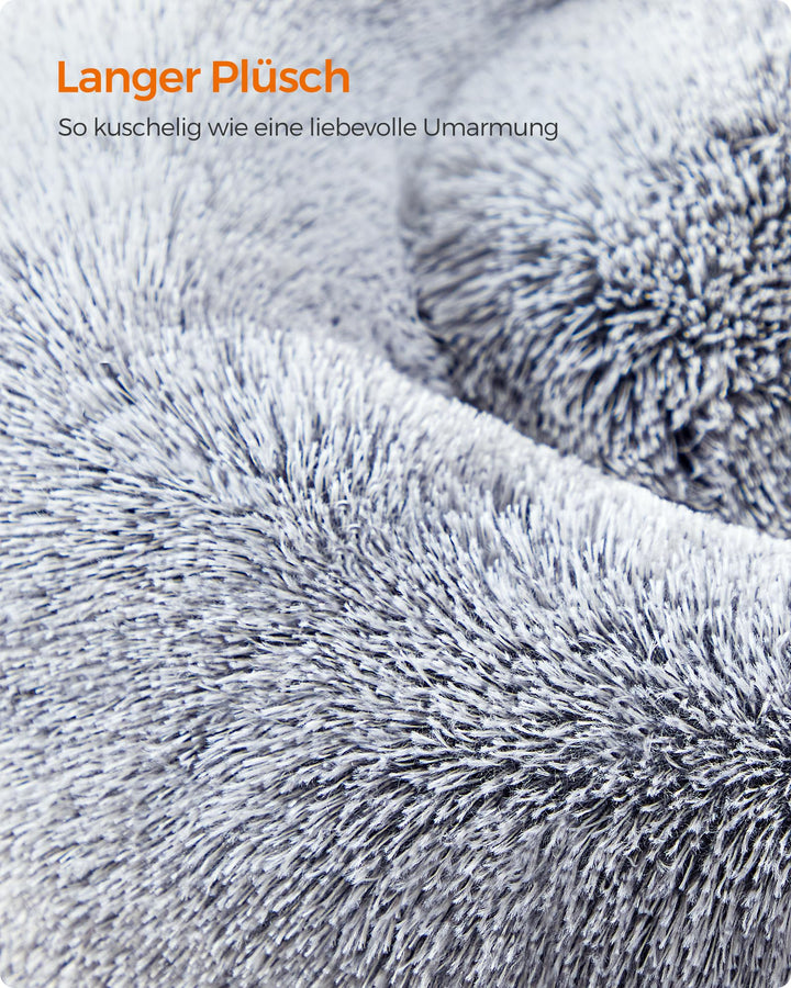 Hundebett Donut Plüsch 80 cm waschbar für Hunde bis 20 kg - Bild 4
