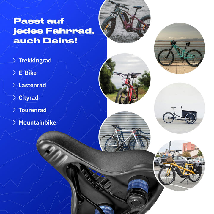 Fahrradsattel Ergonomisch 3D Memory Foam Komfort+ Unisex - Bild 6