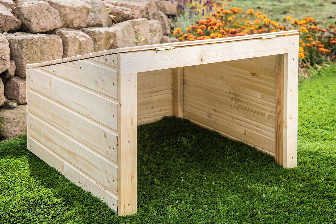 Garage für Rasenmähroboter Holz 70x70 cm Wetterschutz
