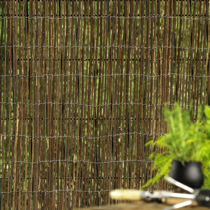 Sichtschutzmatte Weide Natur 90x300 cm für Garten und Terrasse - Bild 2